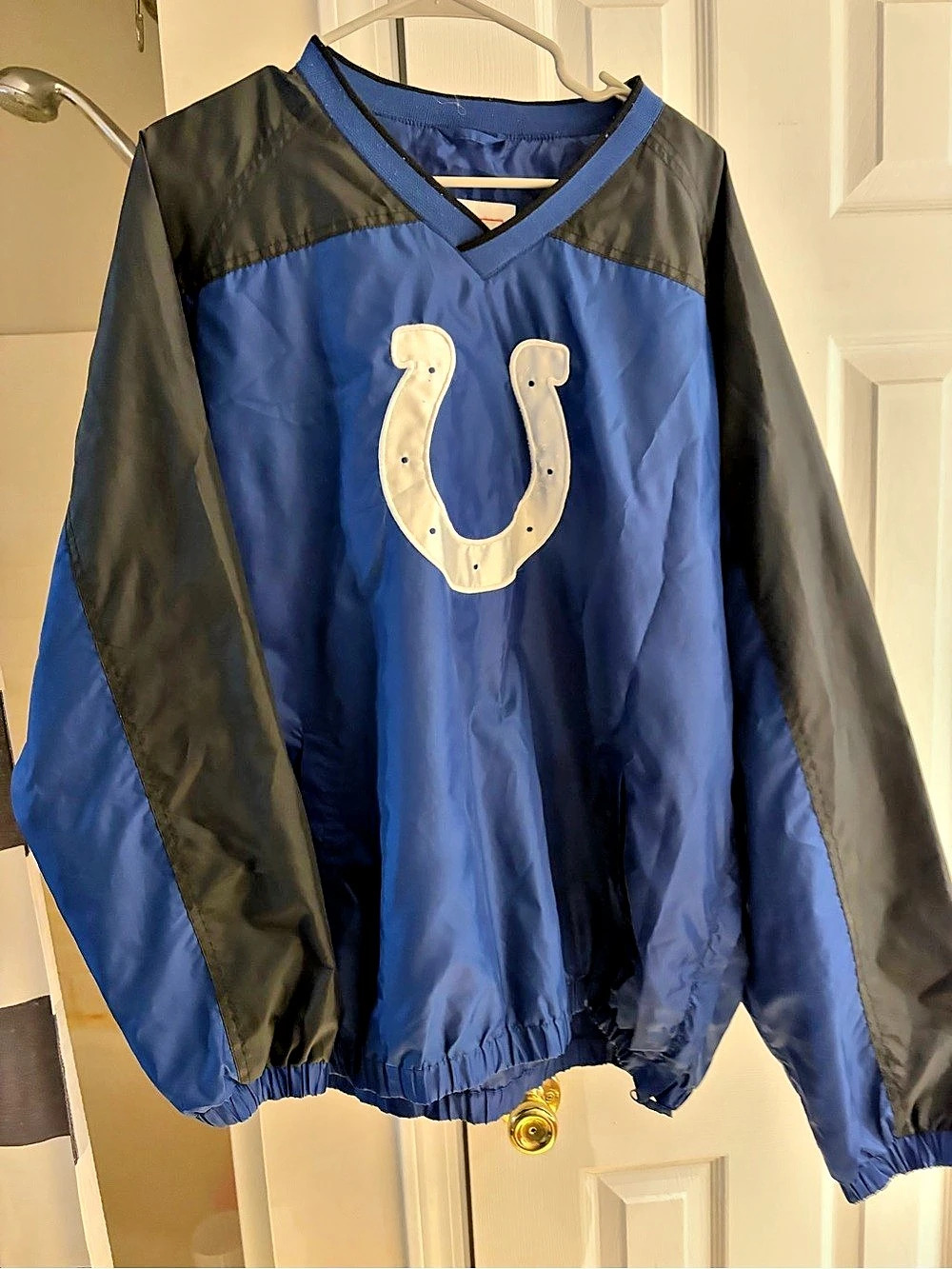 vintage NFL Indianapolis Colts Blue & Black Jacket Size XL